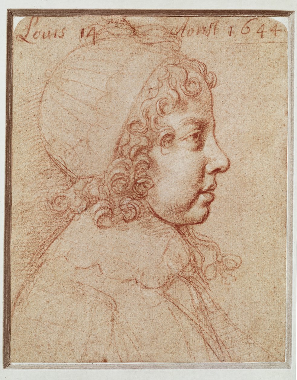 Portræt af Ludvig XIV som barn ... af Philippe de Champaigne