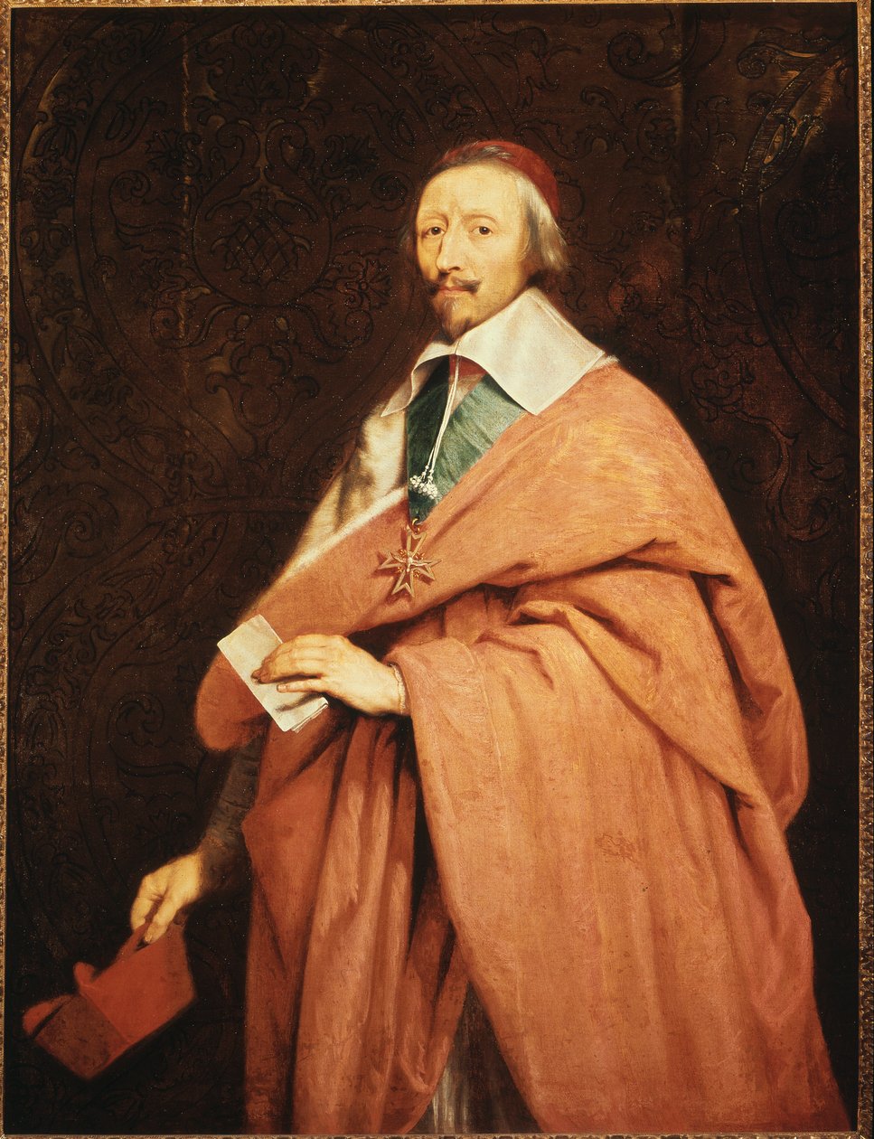 Portræt af Richelieu af Philippe de Champaigne (1602 - 1674), Museum of Versailles. af Philippe de Champaigne