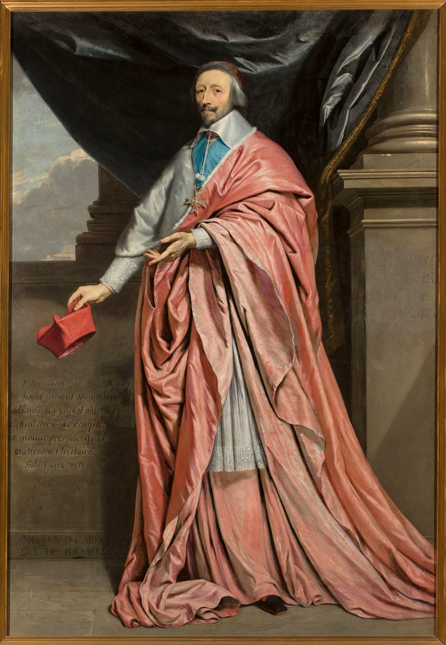 Portræt af kardinal Richelieu af Philippe de Champaigne