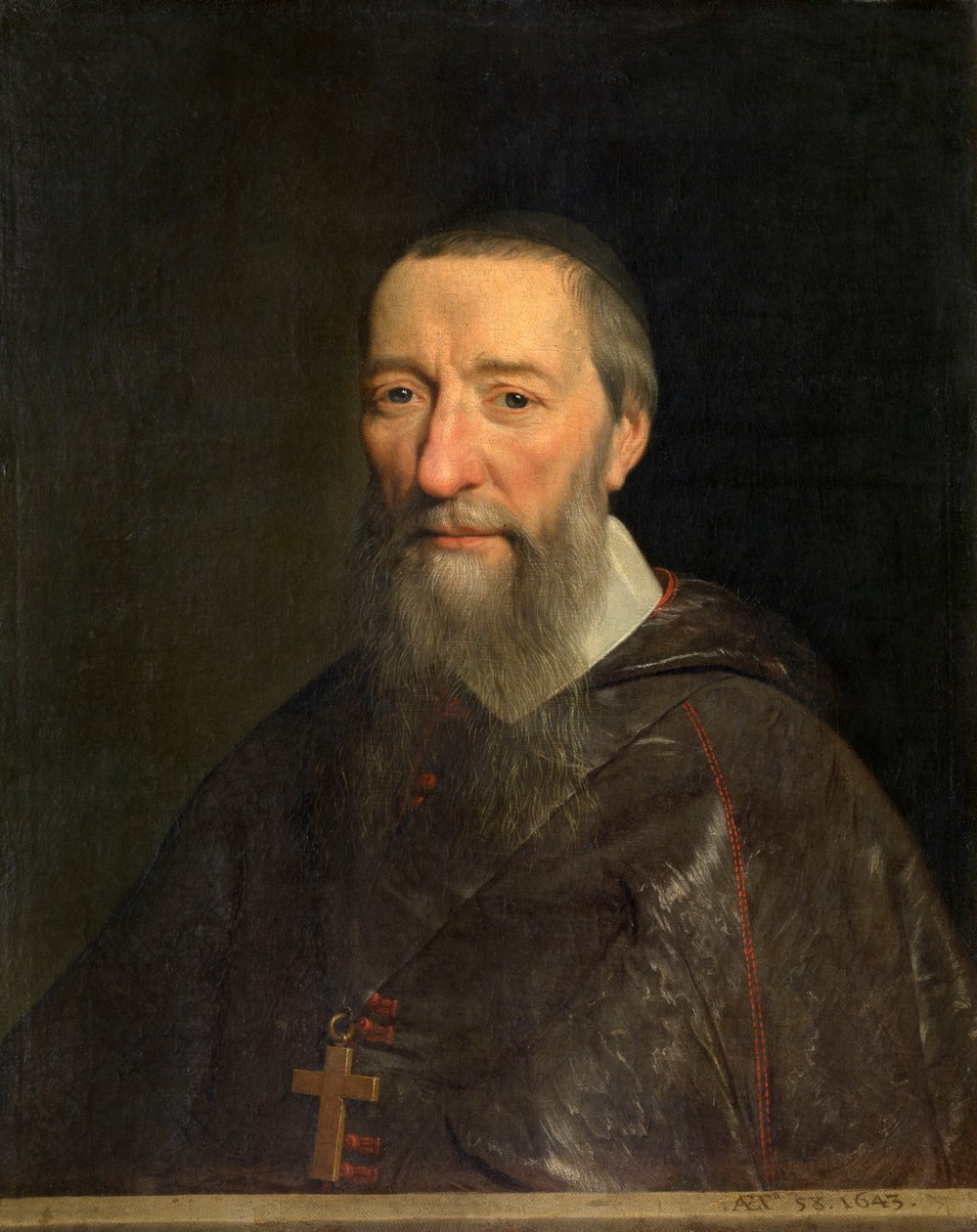 Portræt af biskop Jean-Pierre Camus af Philippe de Champaigne