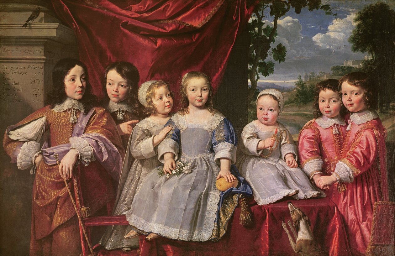 Habert de Montmort-børnene, 1649 af Philippe de Champaigne