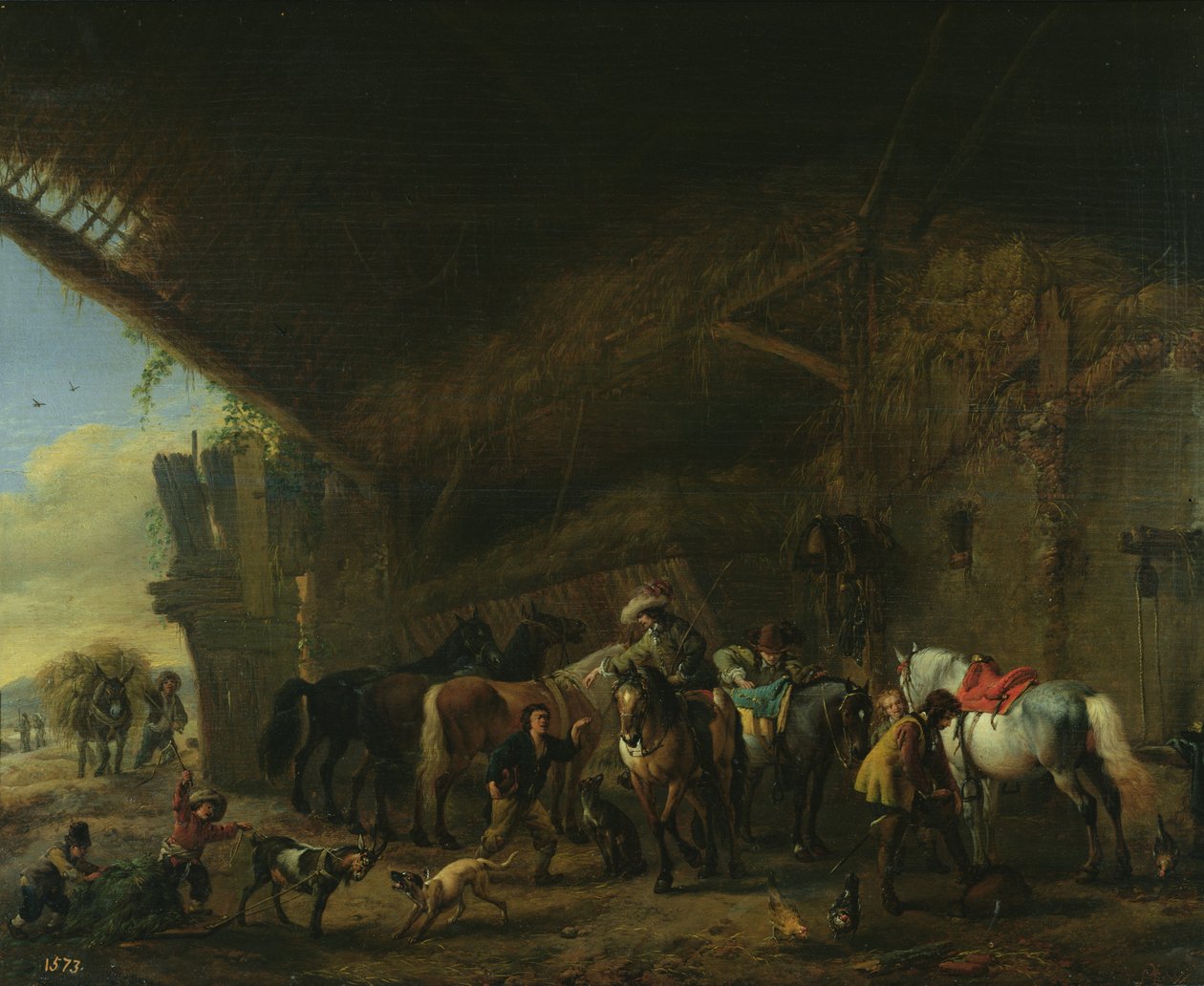 Foran kroen af Philips Wouwerman