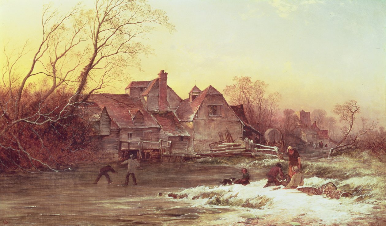 Vinterscene af Philips Wouwerman