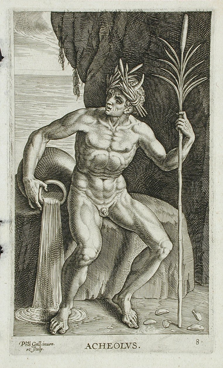 Achelous af Philips Galle