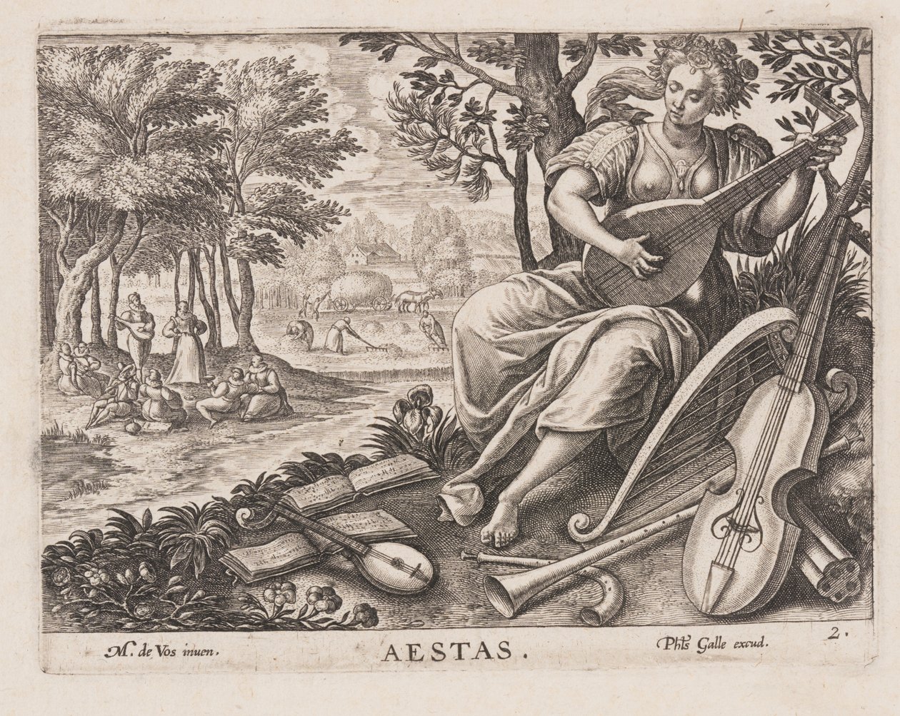 Aestas, fra De fire årstider af Philips Galle