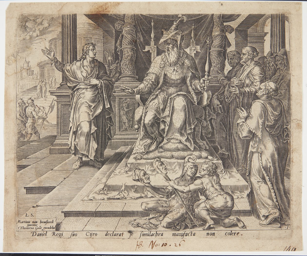 Daniel nægter at tilbede Bel af Philips Galle