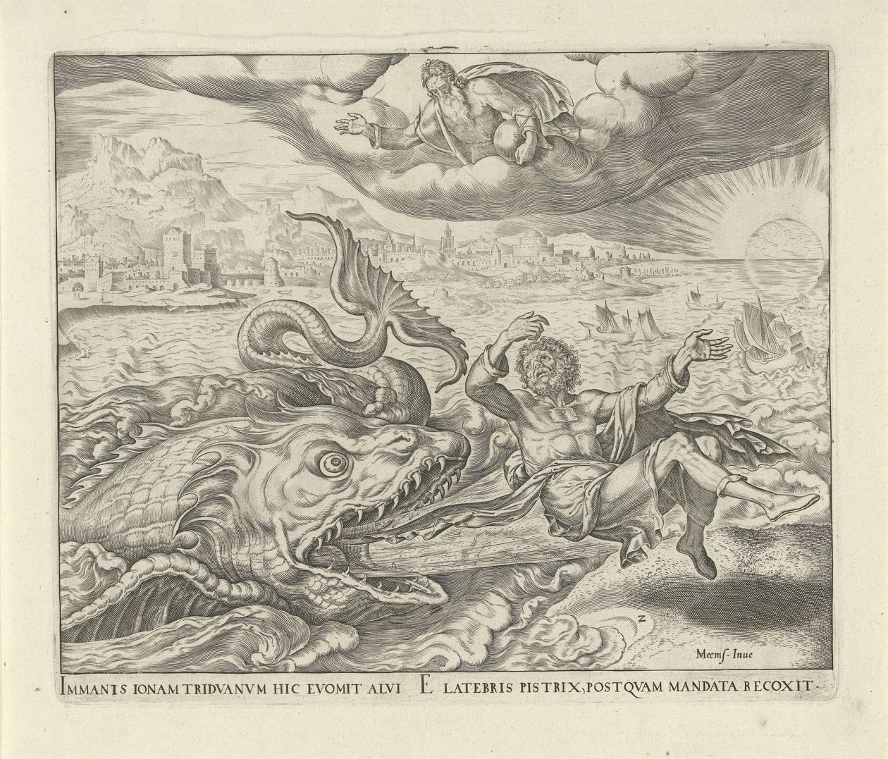 Fisken spyttede Jonas ud på landet History of Jonas (serietitel) af Philips Galle