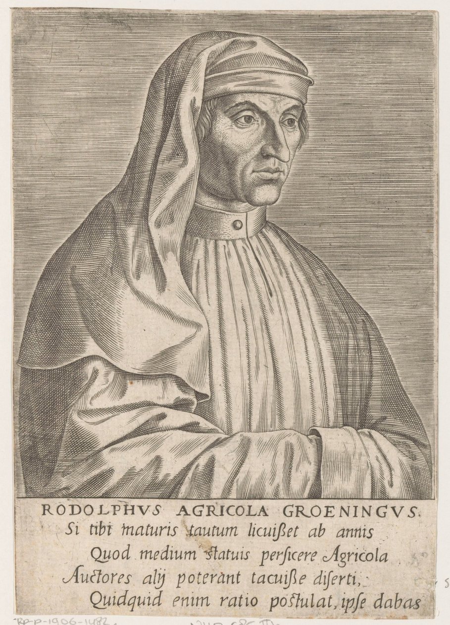 Portræt af Rudolf Agricola af Philips Galle