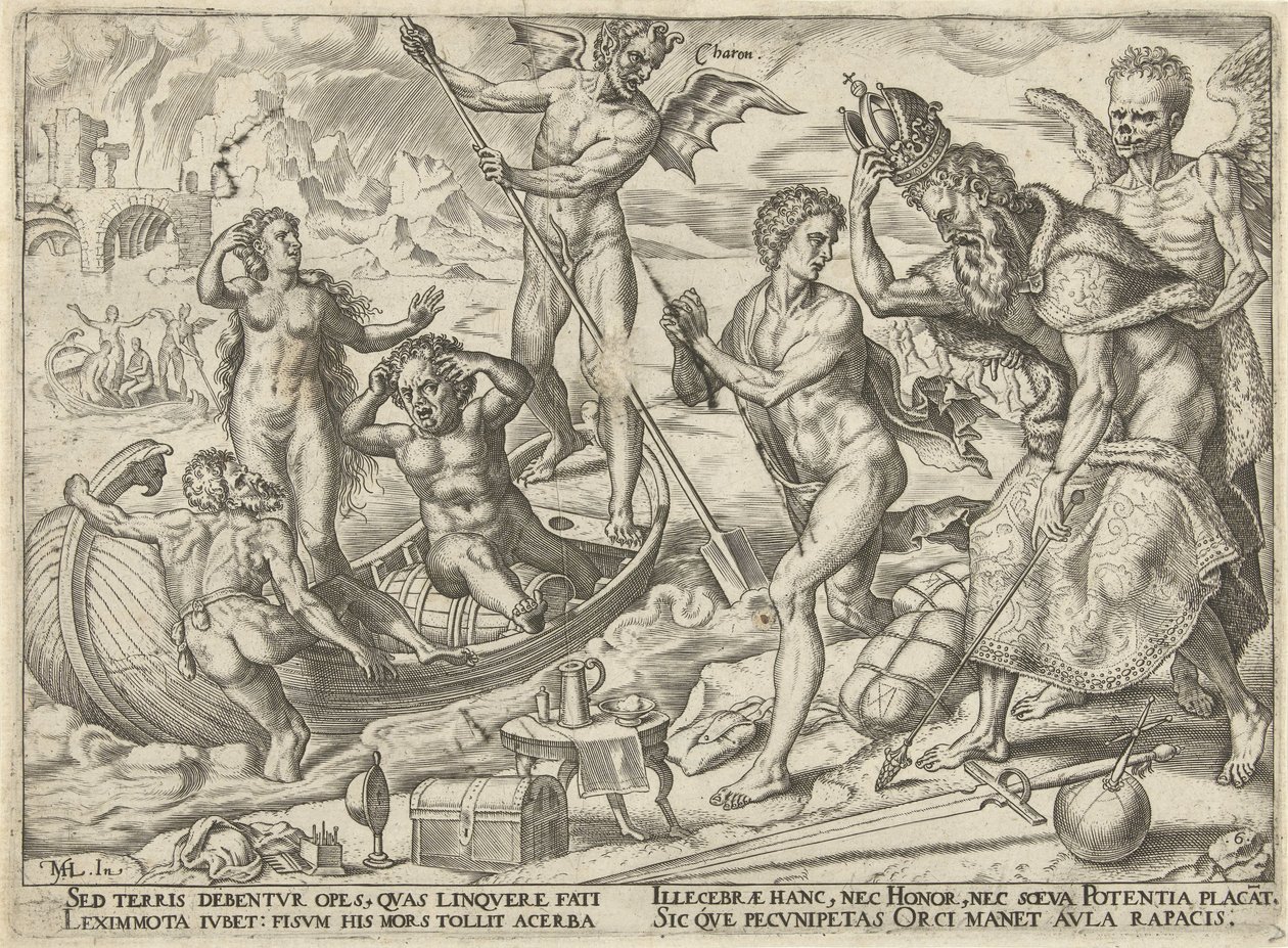 Rigdom er værdiløs efter døden The Misery of Riches (serietitel) af Philips Galle