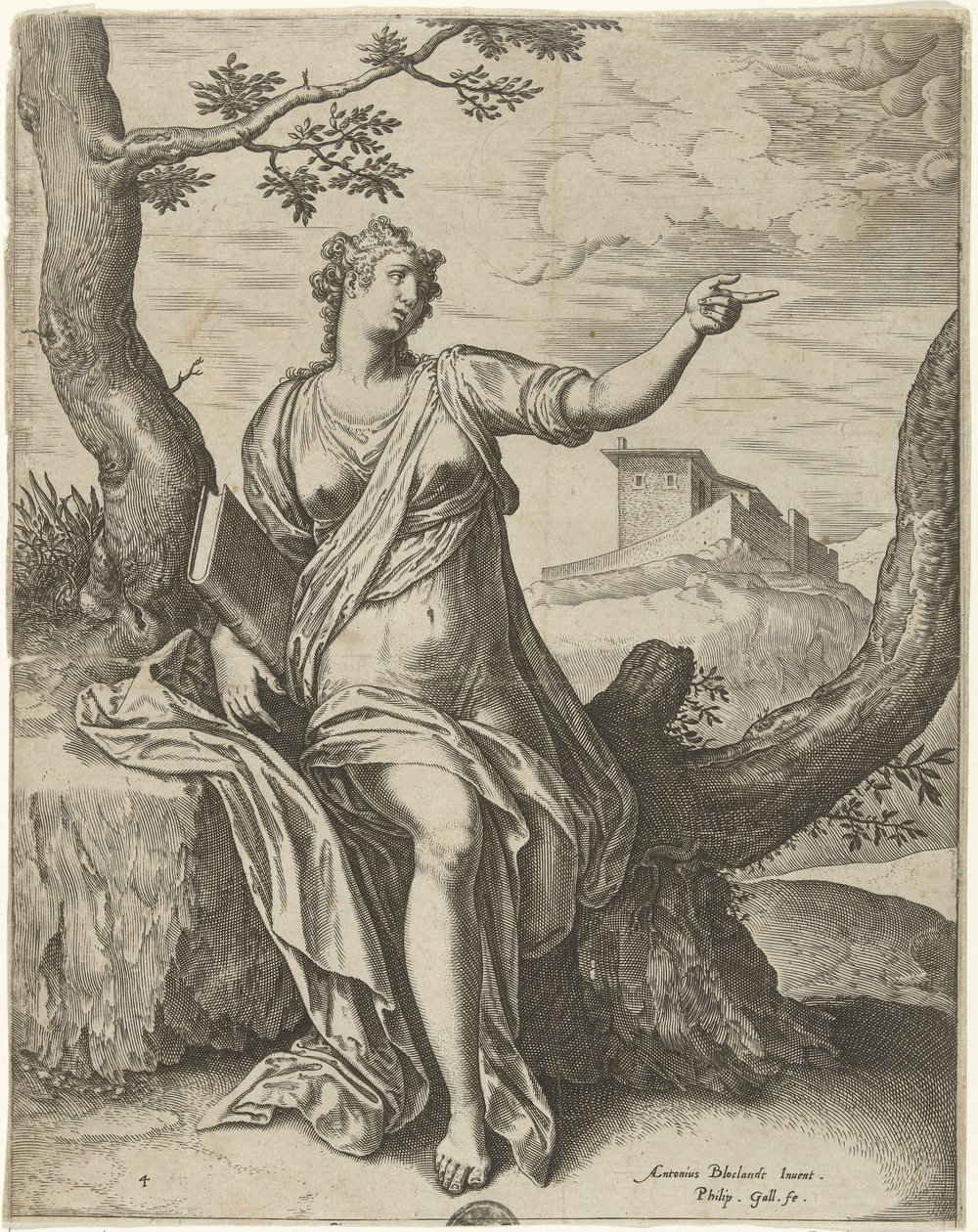 Sibille van Cumae The Sibyl (serietitel) af Philips Galle