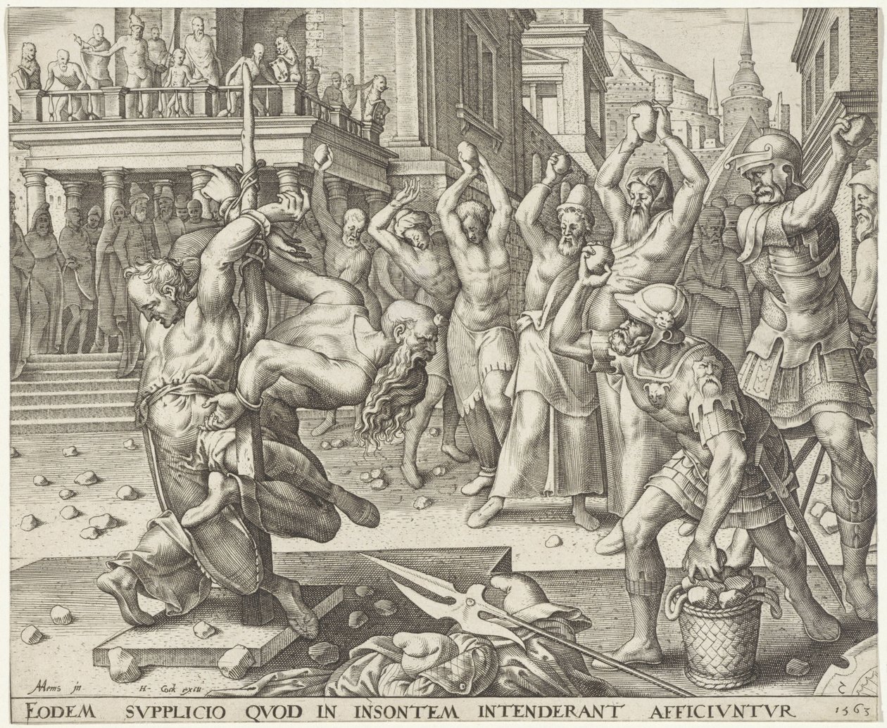 Stening af de ældre Historien om Susanna (serietitel) af Philips Galle