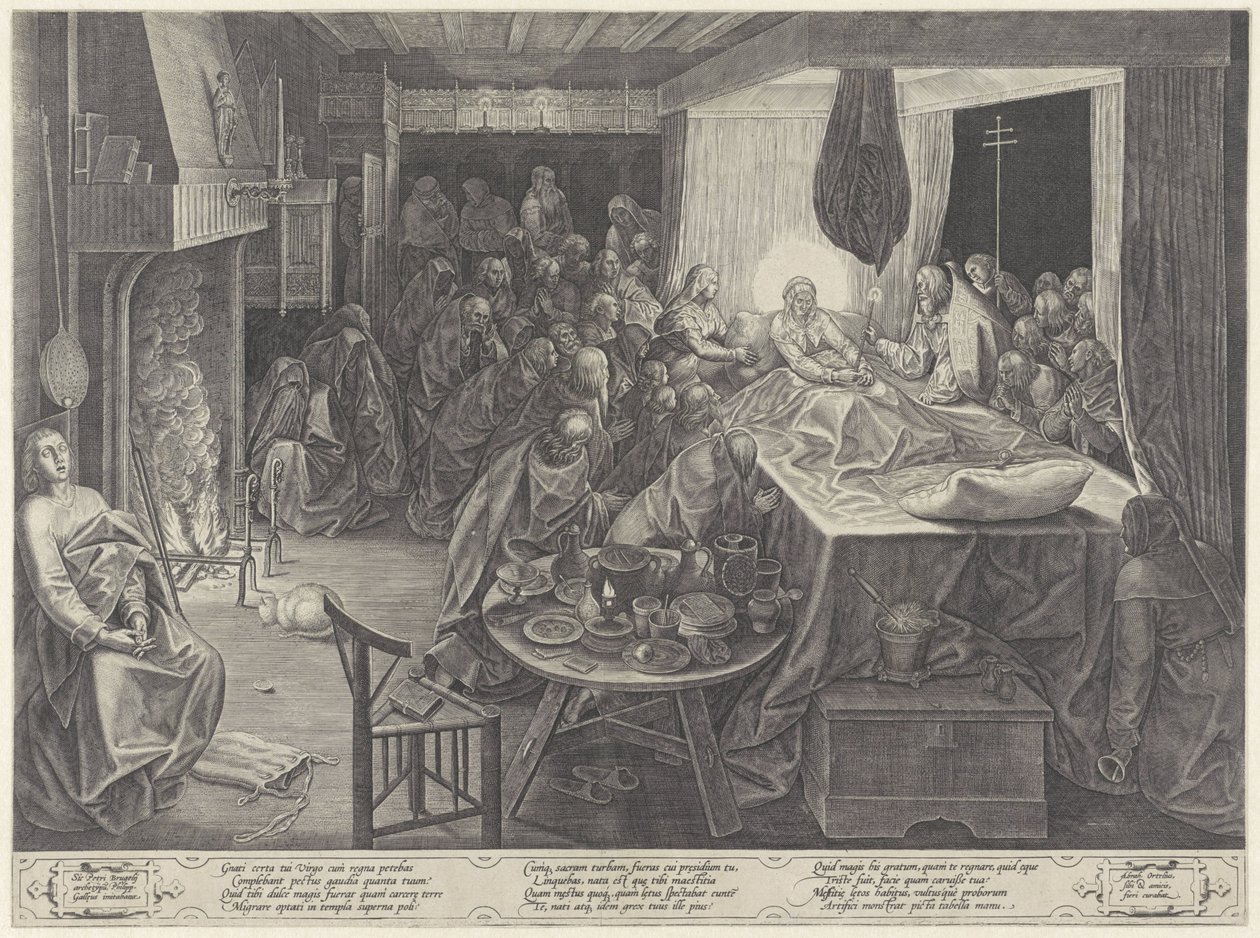 Marys dødsleje af Philips Galle