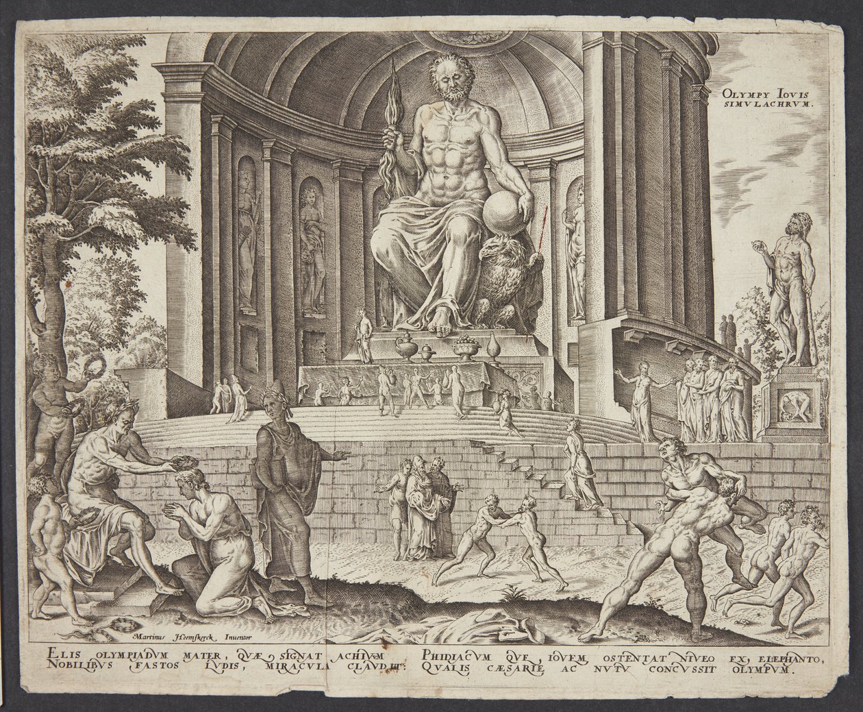 Statuen af Jupiter ved Olympia af Philips Galle