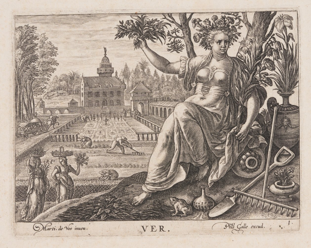 Ver, fra De fire årstider af Philips Galle
