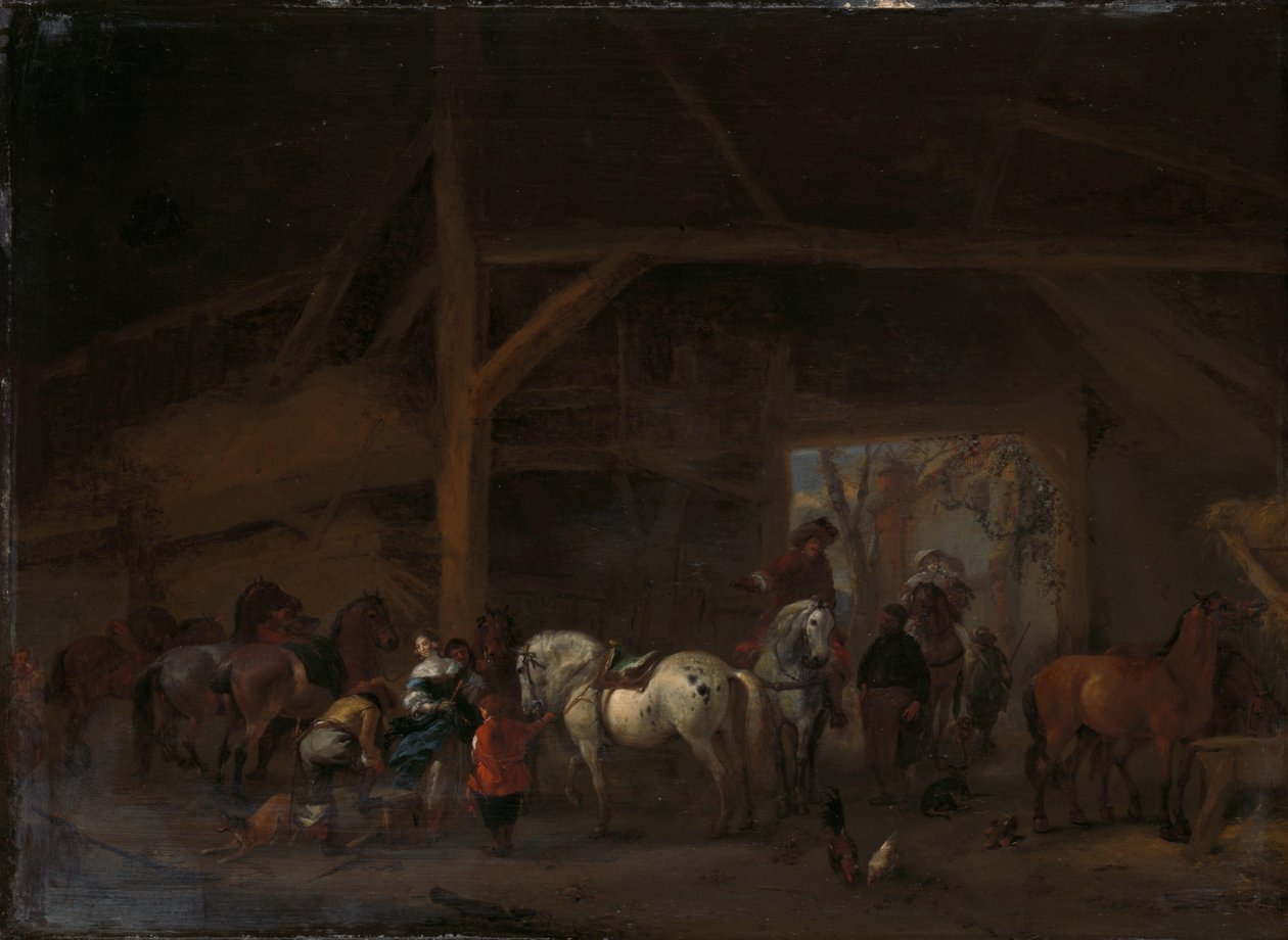 En Stald af Philips Wouwerman