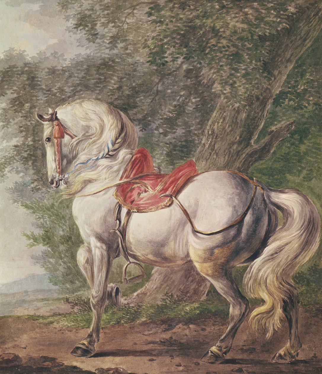 En hvid hest af Philips Wouwerman
