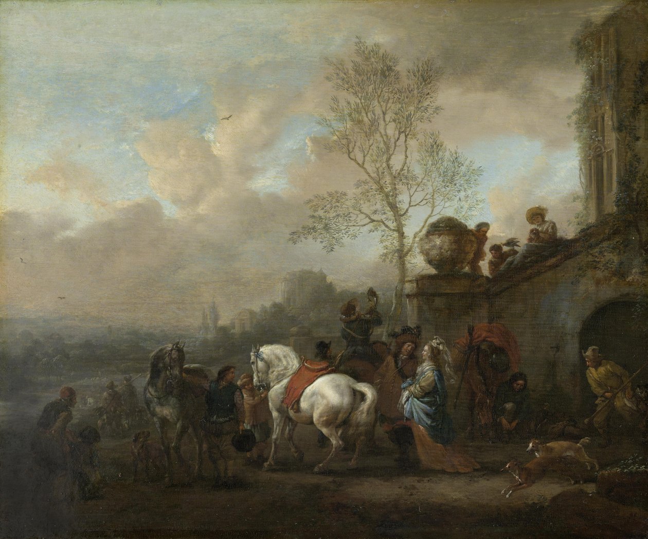Afgang til jagt af Philips Wouwerman
