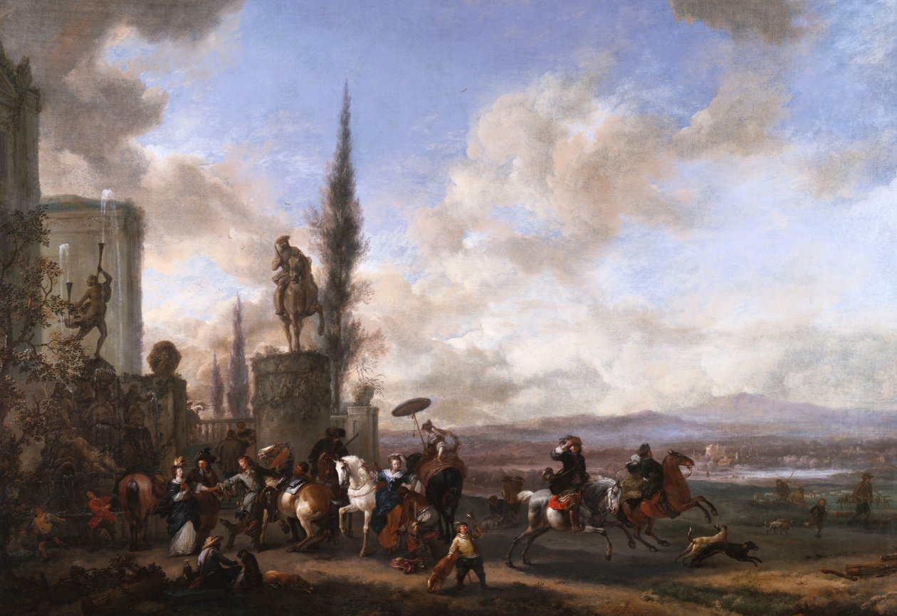 Afgang til Jagten af Philips Wouwerman