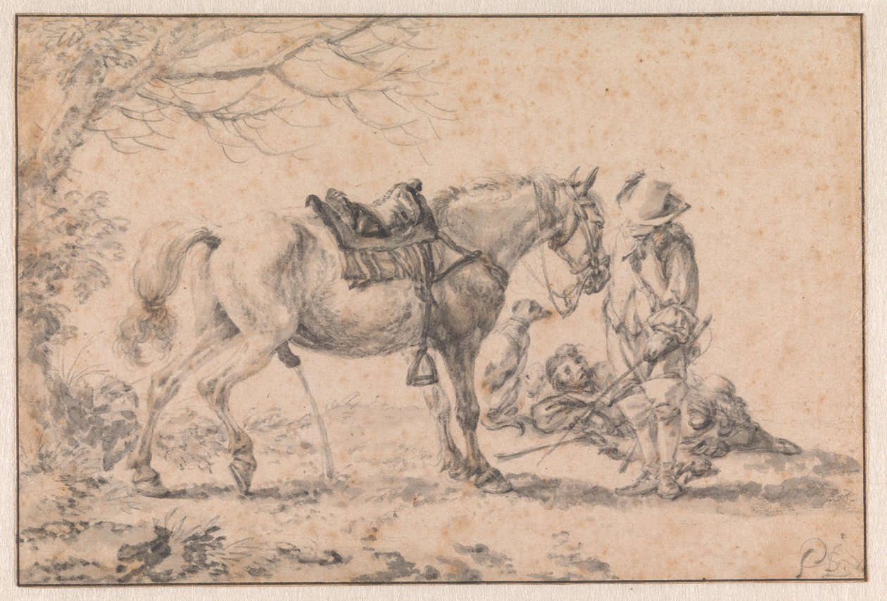 Den tissende hest af Philips Wouwerman