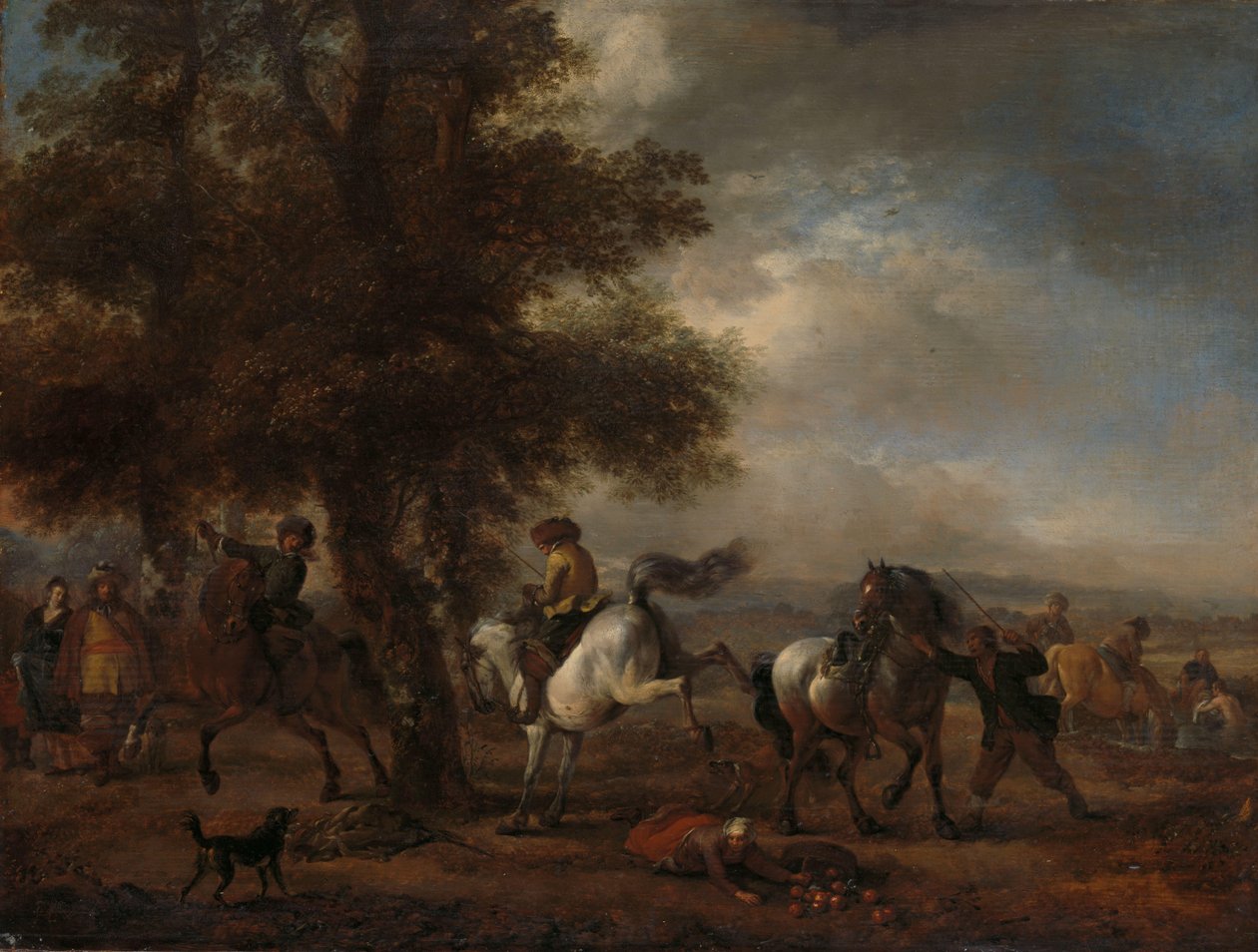 The Bucking Grey af Philips Wouwerman