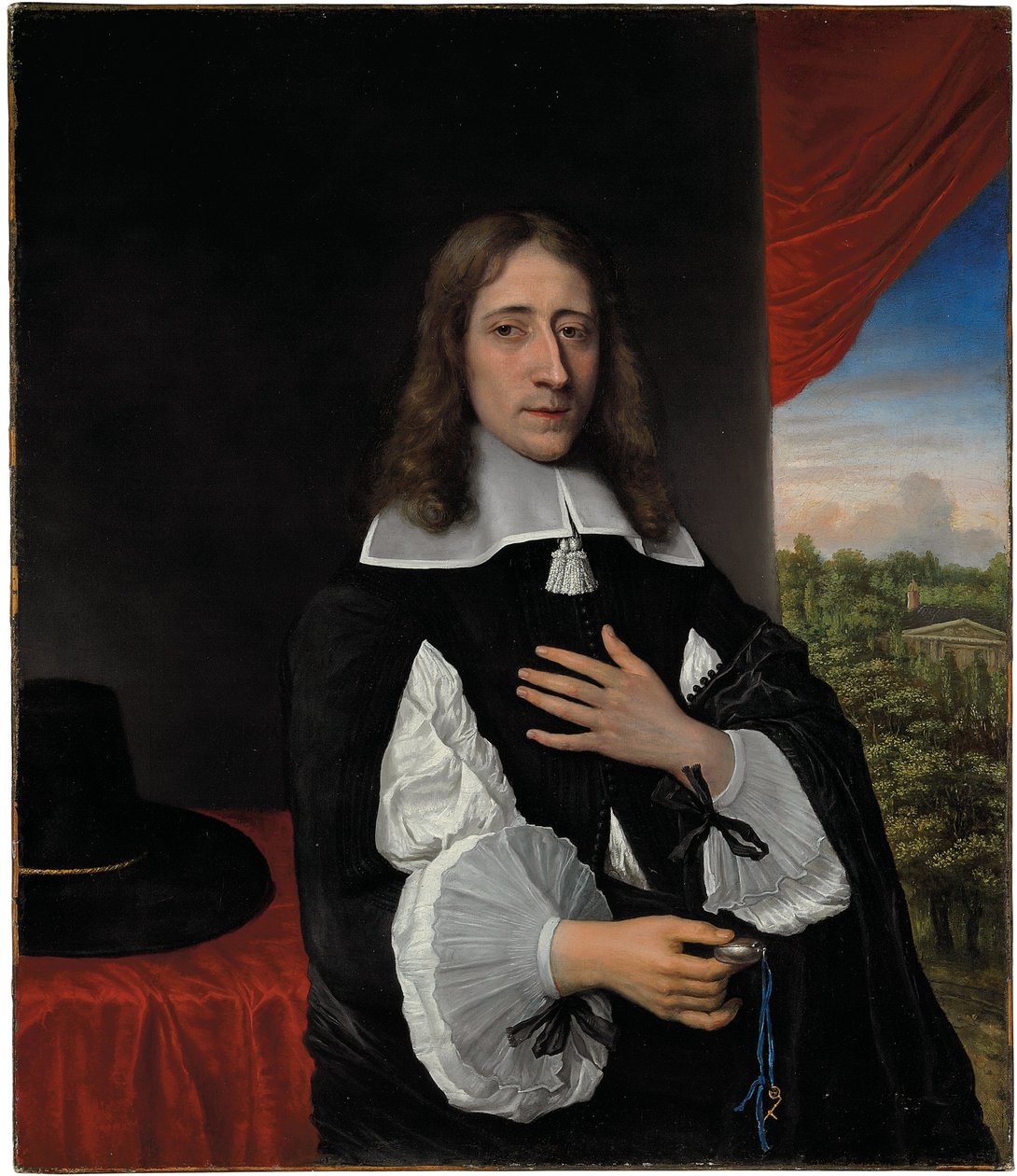 Portræt af professor Franciscus Van Schooten, 1656 af Phillips de Koninck
