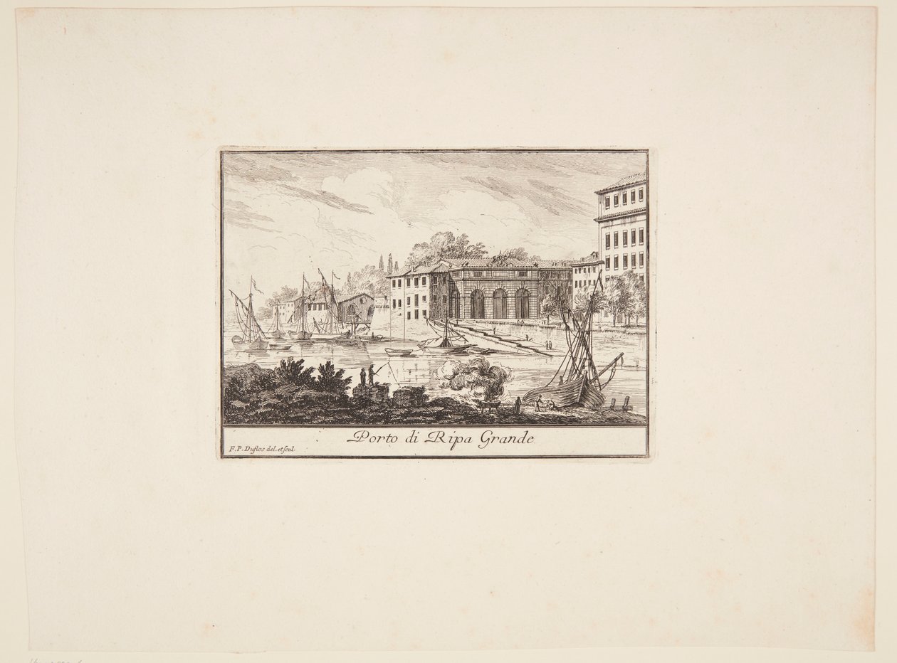 Danish: Havnen ved Ripo Grande af Philothée Francois Duflos