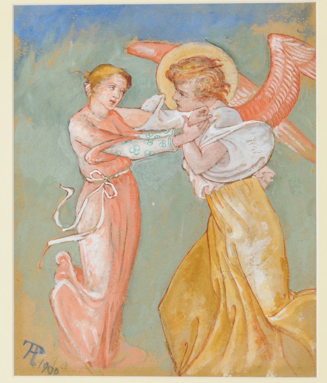 Bebudelse, 1900 (tempera på papir) af Phoebe Anna Traquair