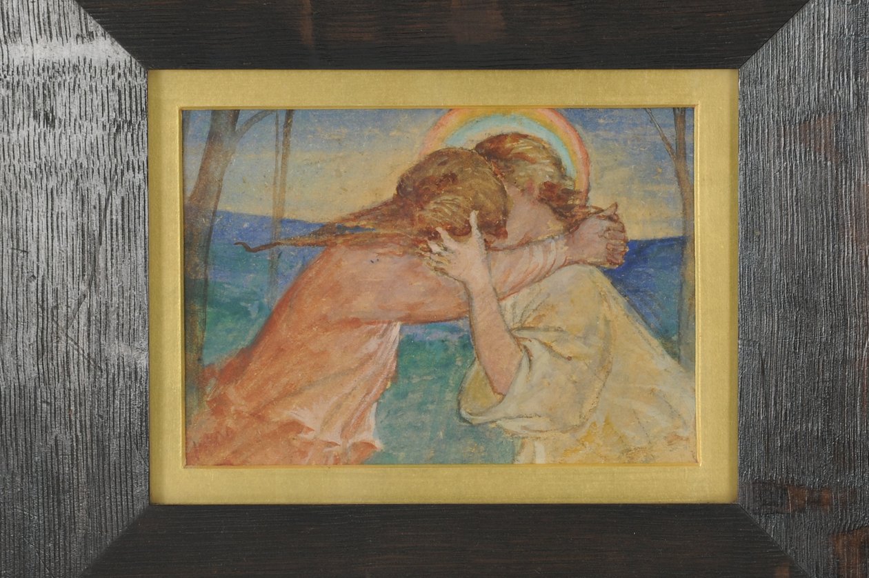 Møde i Paradis, ca. 1906 af Phoebe Anna Traquair