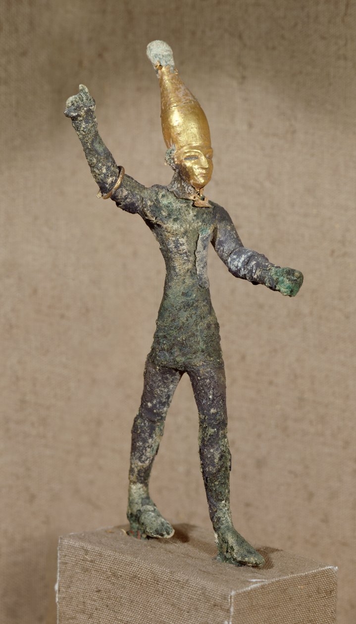 Idol af guden Baal, fra Ugarit, Syrien (bronze) af Phoenician