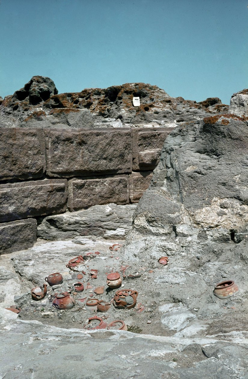 Fønikiernes civilisation: stedet for topheten i den puniske by Sulcis på den nuværende ø Sant