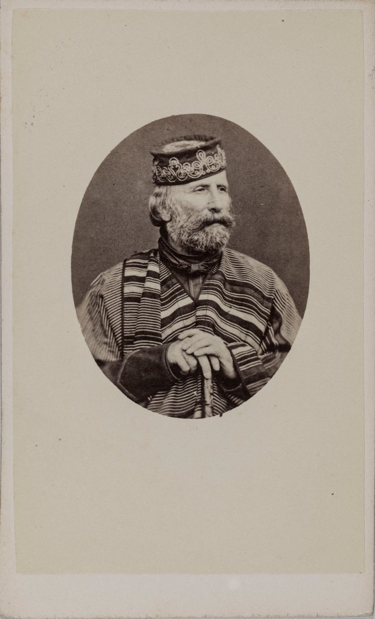 Portræt af Giuseppe Garibaldi 1807-1882, 1882. af Photo studio Alessandro Pavia.