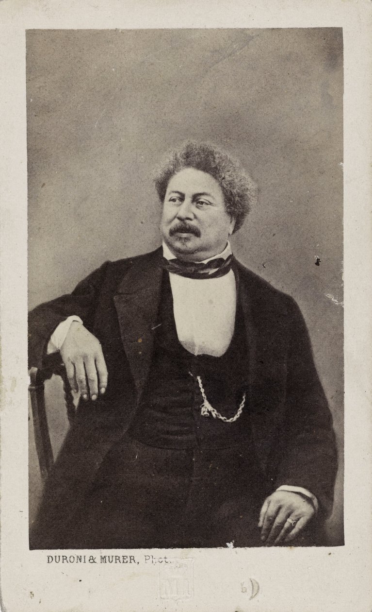 Forfatteren Alexandre Dumas far 1802-1870, 1870. af Photo studio Duroni and Murer.