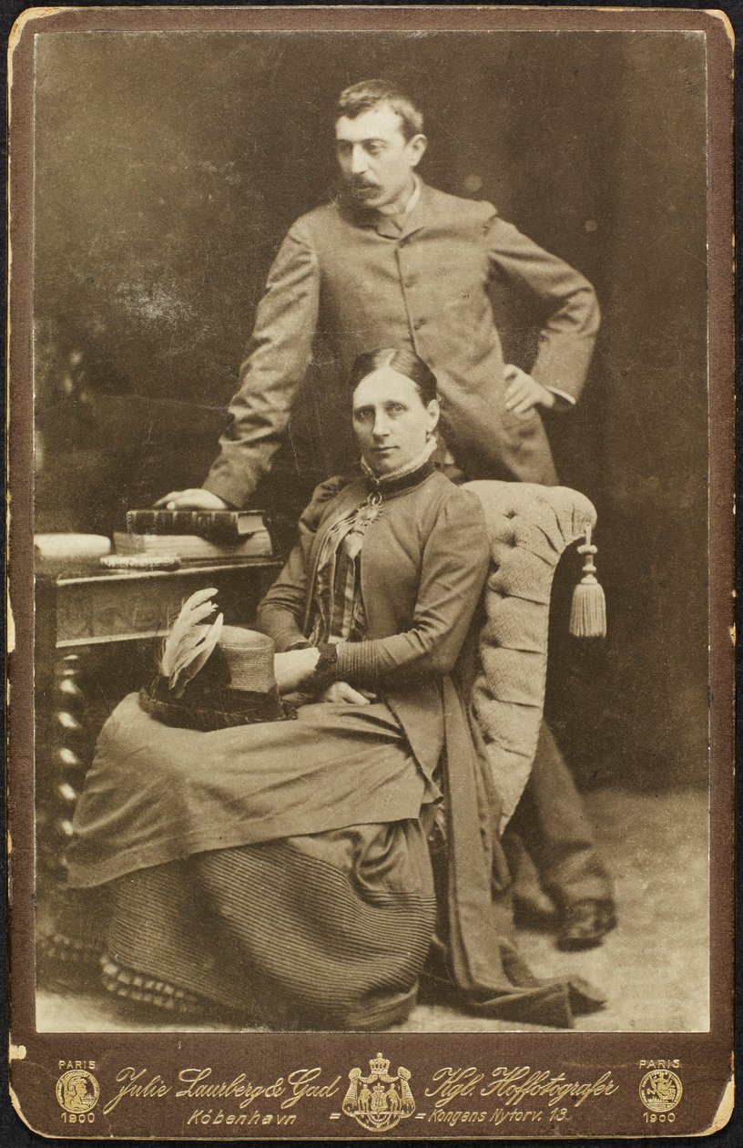 Portræt af Mette og Paul Gauguin, 1885. af Photo studio Julie Laurberg and Franziska