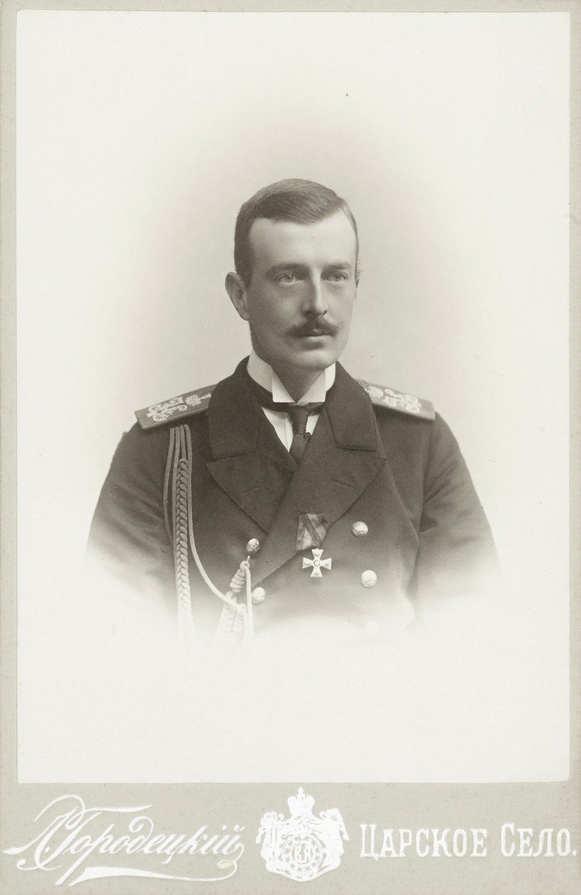 Storhertug Cyril Vladimirovich af Rusland 1876-1938, ca. 1900. af Photo studio L. Gorodetsky.