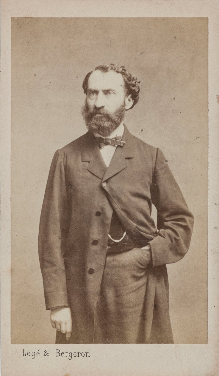 Portræt af komponisten Prosper Pascal 1825-1880, ca. 1875. af Photo studio Legé and Bergeron.