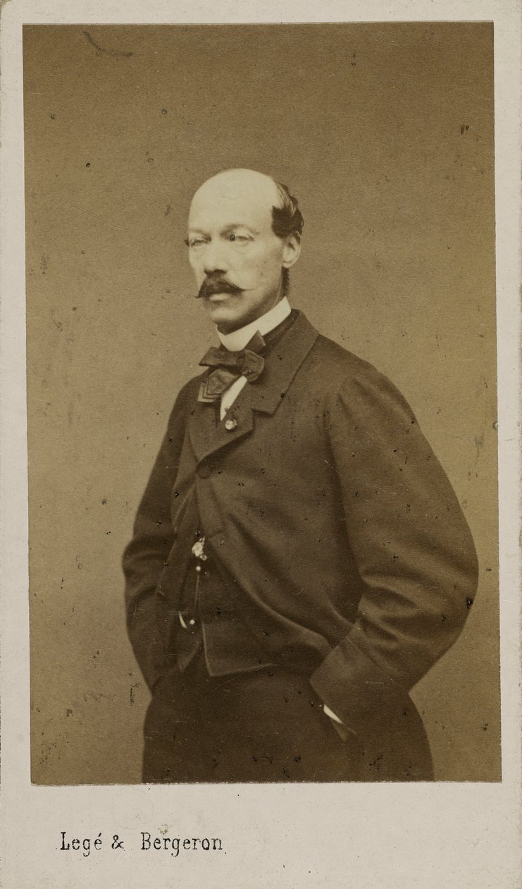 Portræt af komponisten Alexandre Batta 1816-1902, ca. 1880. af Photo studio Legé and Bergeron.