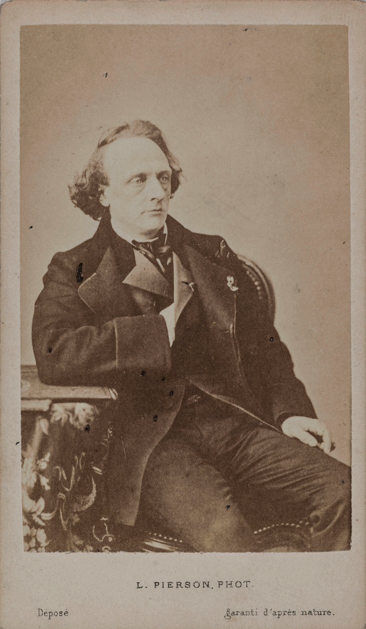 Portræt af pianisten og komponisten Henry Litolff 1818-1891. af Photo studio Mayer and Pierson.
