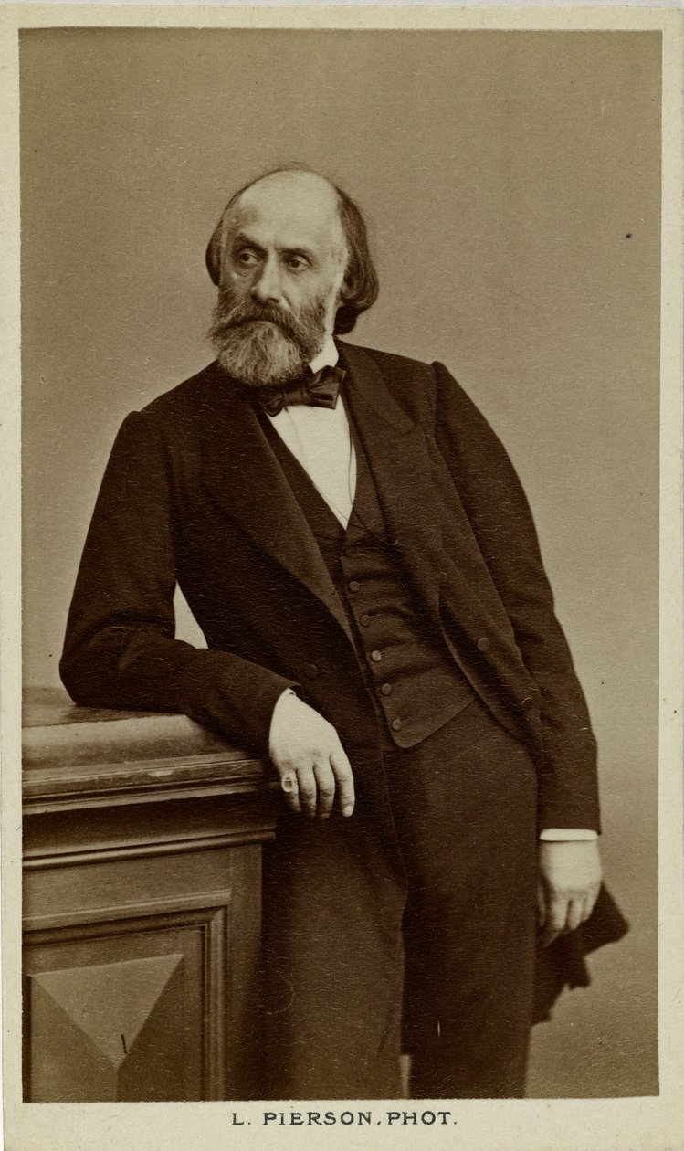 Portræt af digteren Victor de Laprade 1812-1883, ca. 1870. af Photo studio Mayer and Pierson.