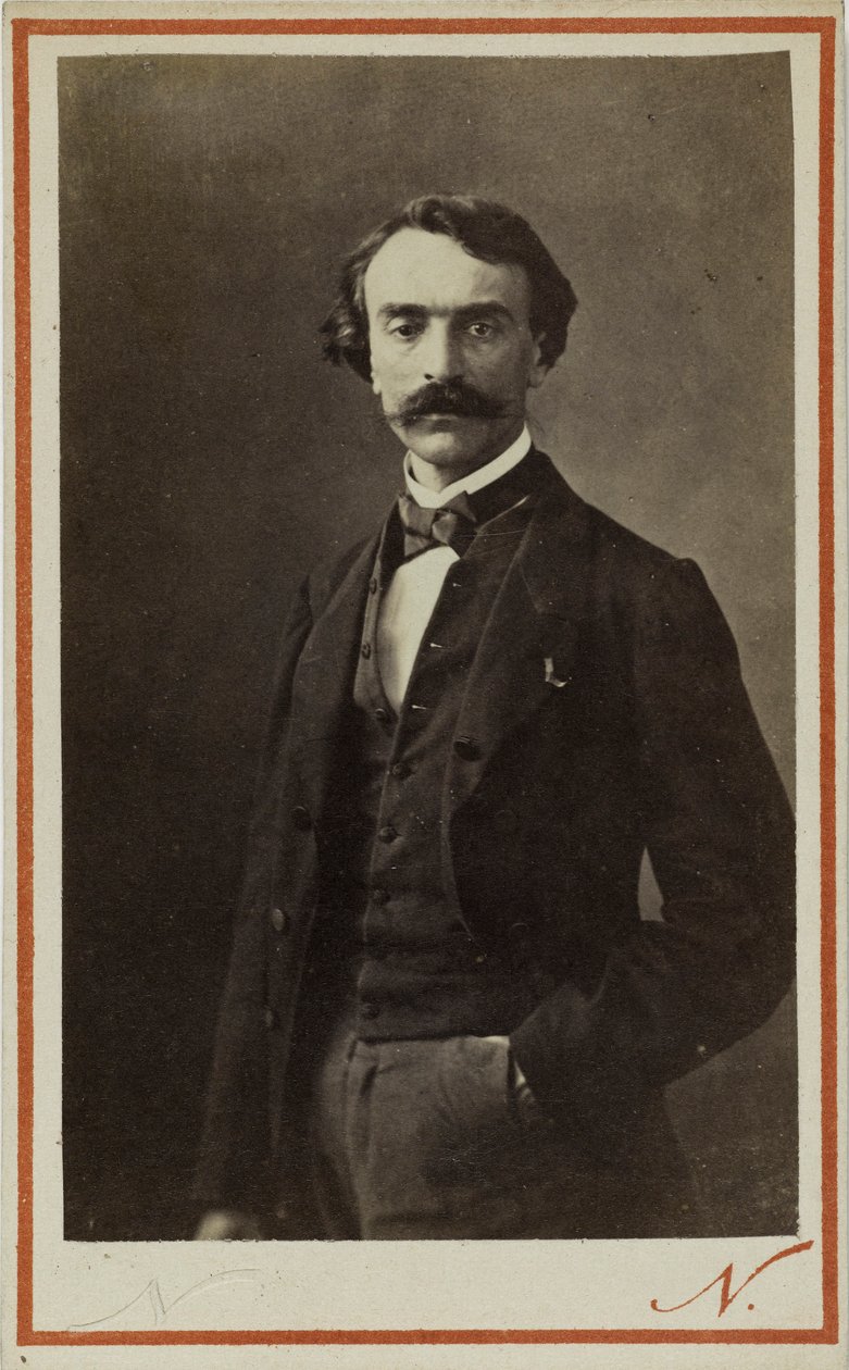 Portræt af Jean-Léon Gérôme 1824-1904, ca. 1870. af Photo studio Nadar.