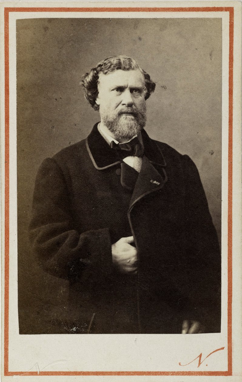 Portræt af Jules Lacroix 1809-1887, ca 1865. af Photo studio Nadar.