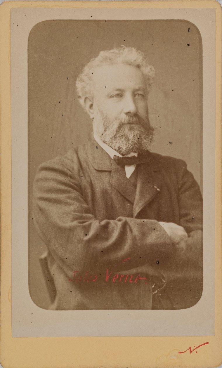 Portræt af Jules Verne 1828-1905, ca. 1870. af Photo studio Nadar.