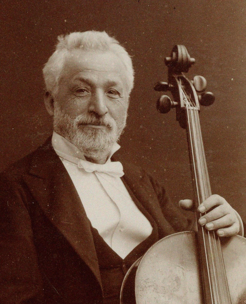 Portræt af komponisten og cellisten Gaetano Braga 1829-1907, ca. 1875. af Photo studio Nadar.