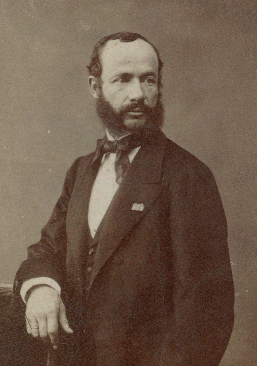 Portræt af violinisten og komponisten Henri Vieuxtemps 1820-1881, 1870