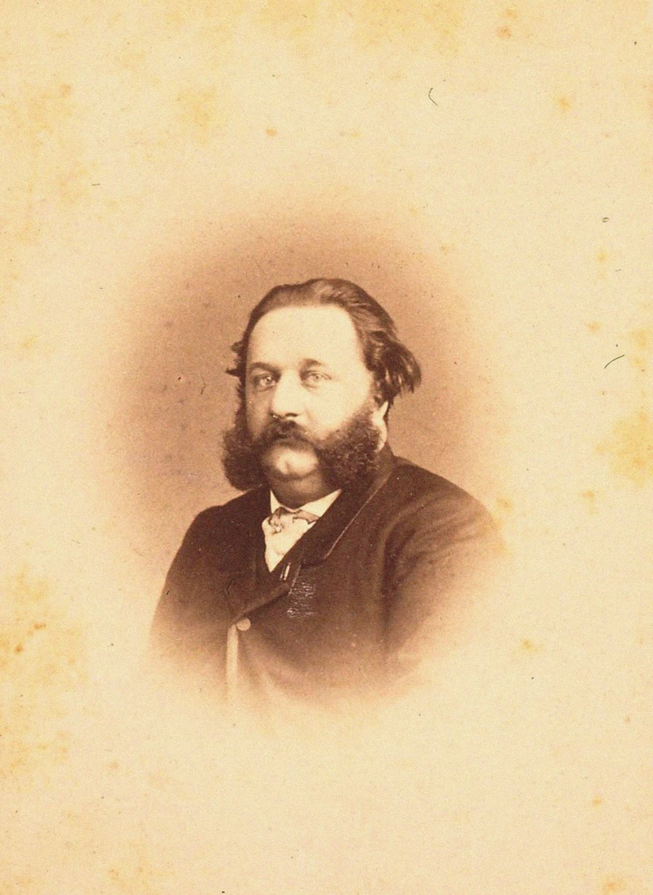 Portræt af komponisten Alfred Jaëll 1832-1882, 1866. af Photo studio Paetz.