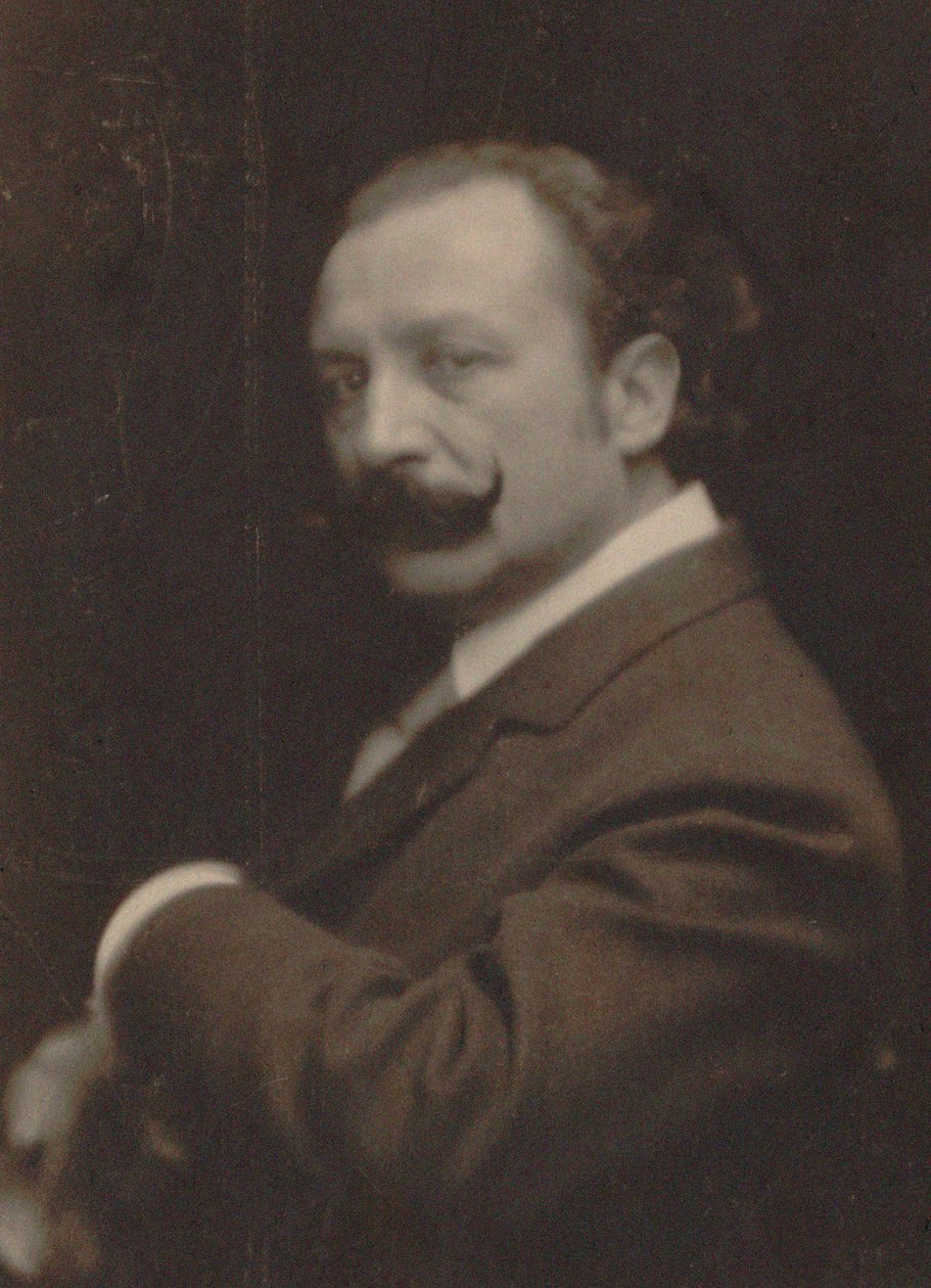 Portræt af komponisten Xavier Leroux 1863-1919, 1910. af Photo studio Paul Berger.