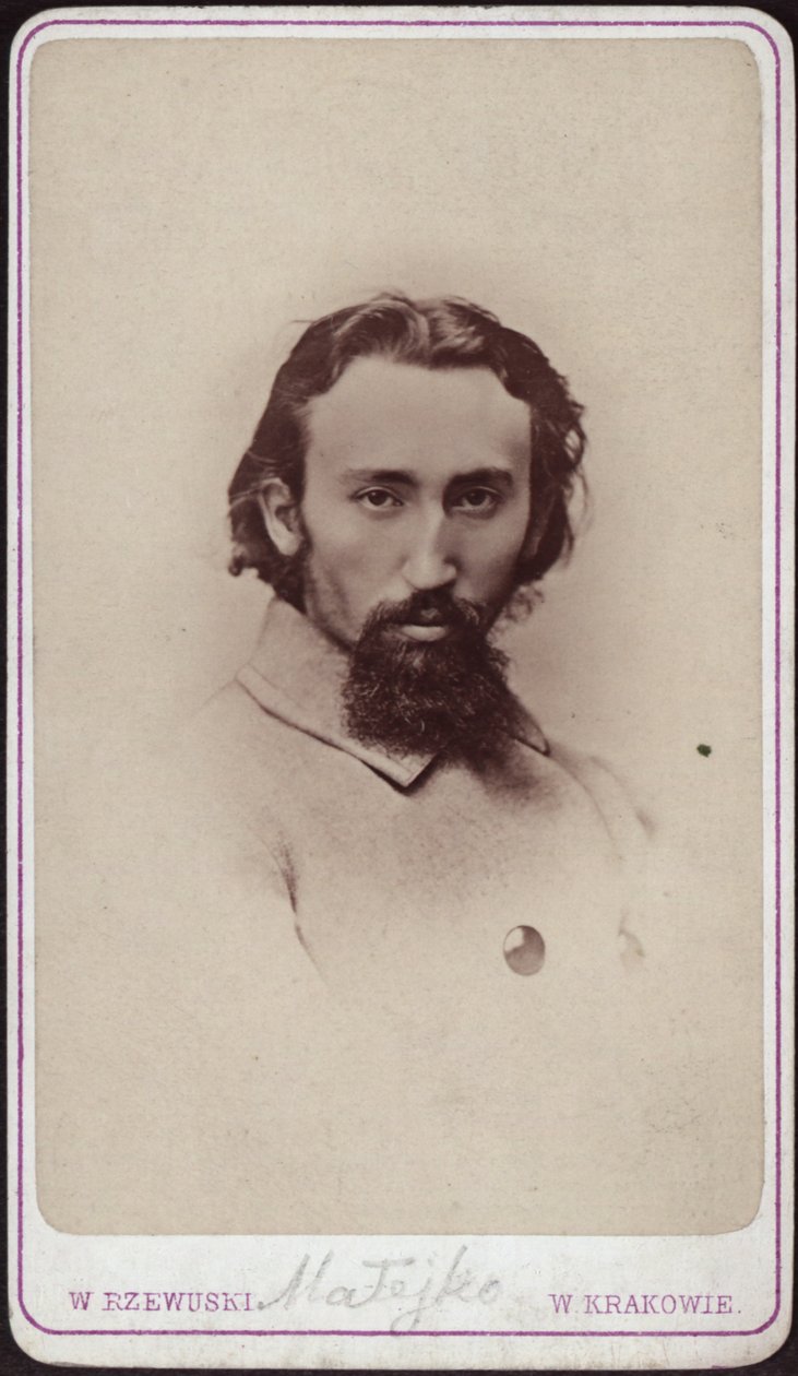 Portræt af Jan Matejko 1838-1893, ca. 1880. af Photo studio Waleri Rzewuski.