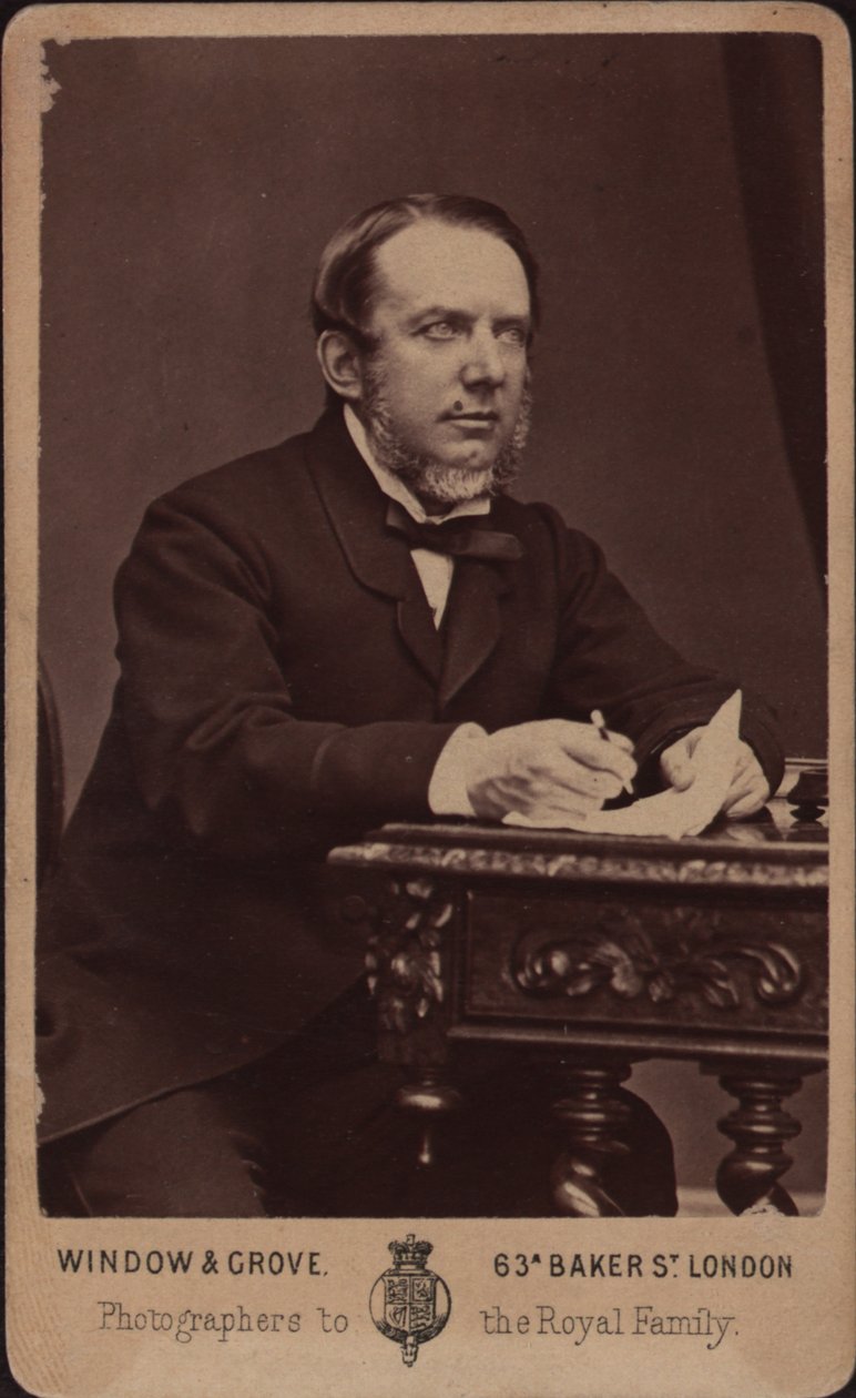 Portræt af komponisten Michael William Balfe 1808-1870. af Photo studio Window and Grove.