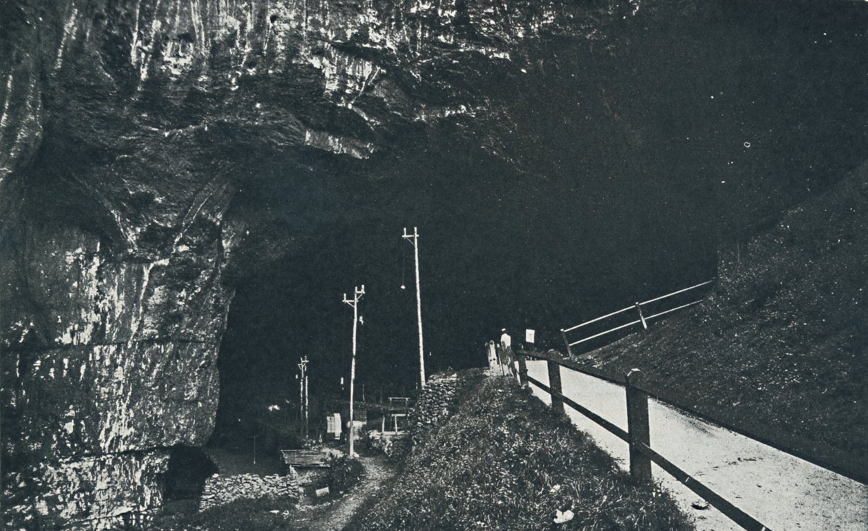 Peak Cavern, 1910 af Photochrom Co Ltd of London