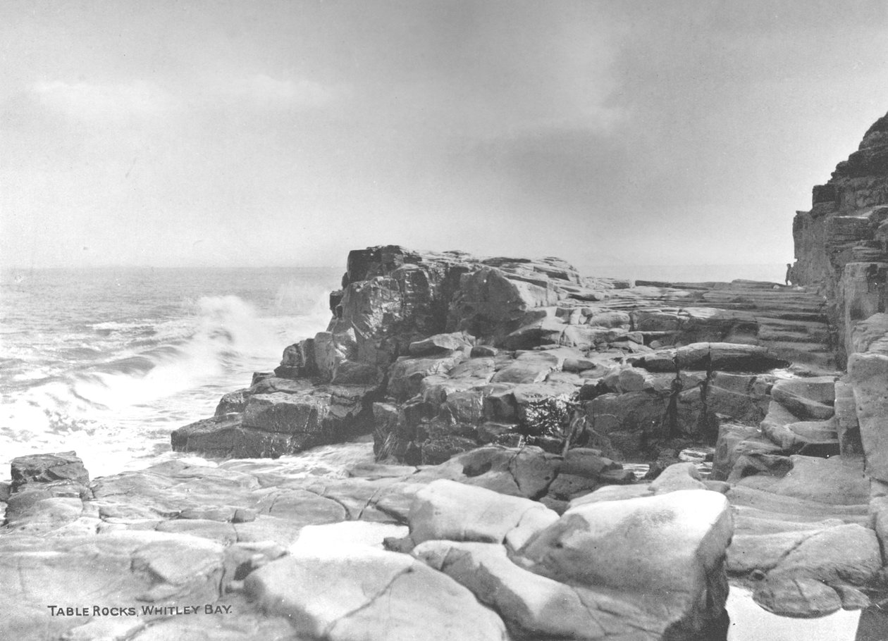 Table Rocks, Whitley Bay, 1907 af Photochrom Co Ltd of London
