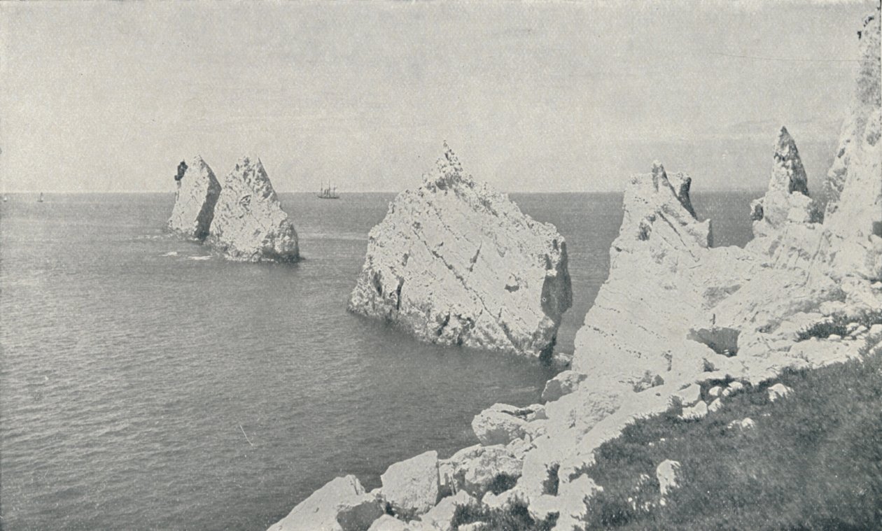 The Needles, 1910 af Photochrom Co Ltd of London